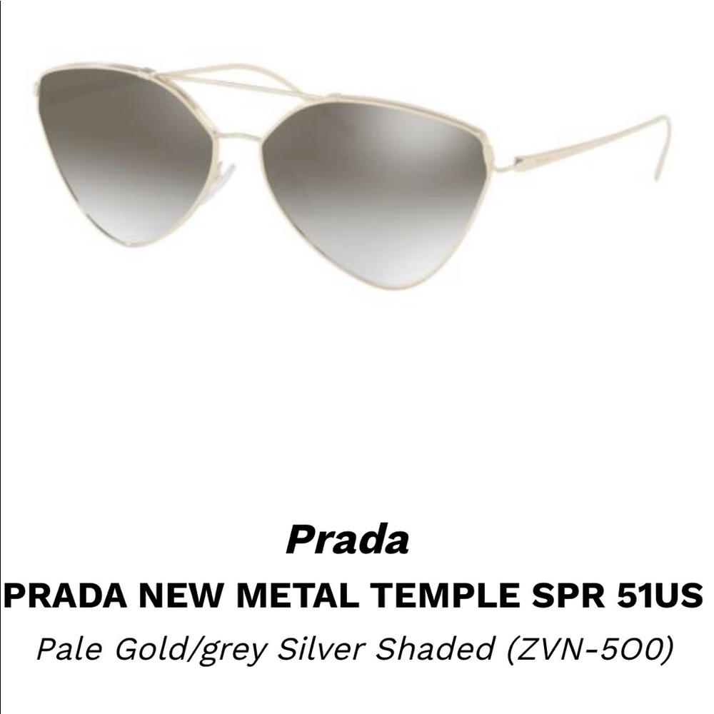 Prada aviators with case- worn twice